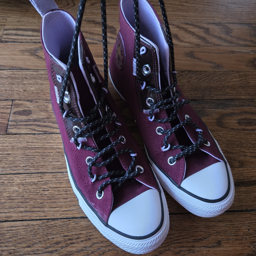 Converse Burgundy High-Top Sneakers